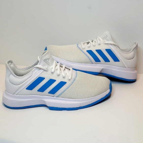 adidas Shoes - Adidas Game Court tennis shoes Women's size 7.5 White Blue PYV 702001